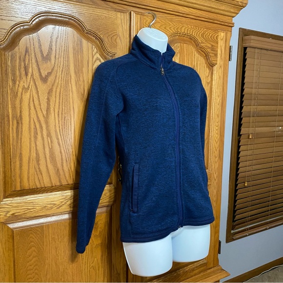 Quince Recycled Sweater Fleece Jacket Navy and Black Full-Zip Bundle Womens XS - Picture 15 of 16